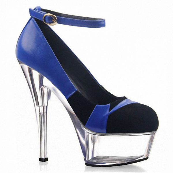 6 inch Fashion Platform Gladiator Buckle High Heels Exotic Elegant Shoes Ankle Strip Stripper Pumps D-205 - Image 4