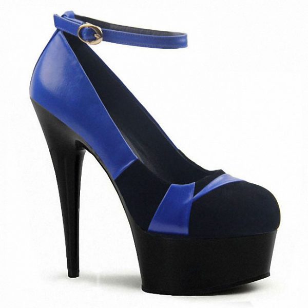 6 inch Fashion Platform Gladiator Buckle High Heels Exotic Elegant Shoes Ankle Strip Stripper Pumps D-205