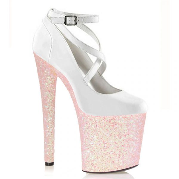 8 inch Gothic Women Shoes Glitter Platforms 20cm Buckle Strap Pleaser Pole Dance Pumps D-255 - Image 3