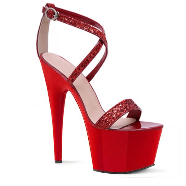 7 Inch Strip Ankle Shoes Glitter Stripper Transparent Pole Dance Heels Punk Stilettos Sandals Wholesale Q-137 - Image 5