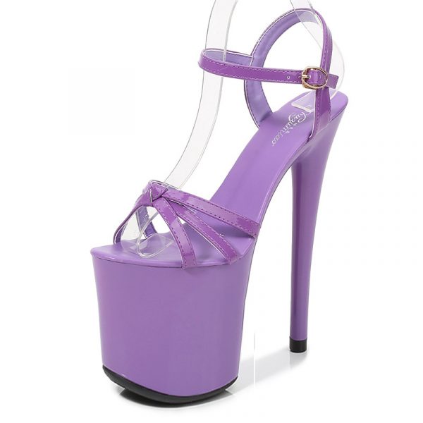 20cm Women Sexy Fetish Party Dress High Heels Stripper Buckle Bride Sandals Platform Shoes 1986-12 - Image 7