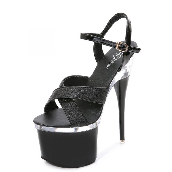 17cm Women Sexy Fetish Party High Heels Stripper Buckle Bride Sandals Platform Shoes 10368-26 - Image 9