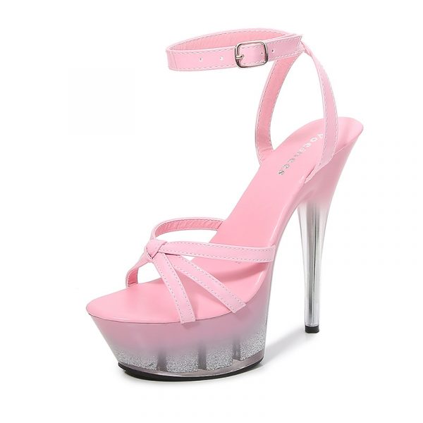 15cm Women Sexy Party Dress High Heels Stripper Buckle Bride Sandals Platform Shoes 330-11 - Image 10