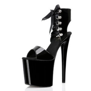 8 inch lady Black sandals 20cm sexy fashion pole dancing stage party 4877