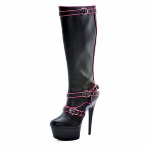 6 Inch Pole Dancer Club Stage Red 15cm Exotic Stripper Boots B-072