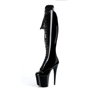 8 inch High Boots Pole Dancer 20cm Black Thigh  Nightclub Fashion  IMG_06071